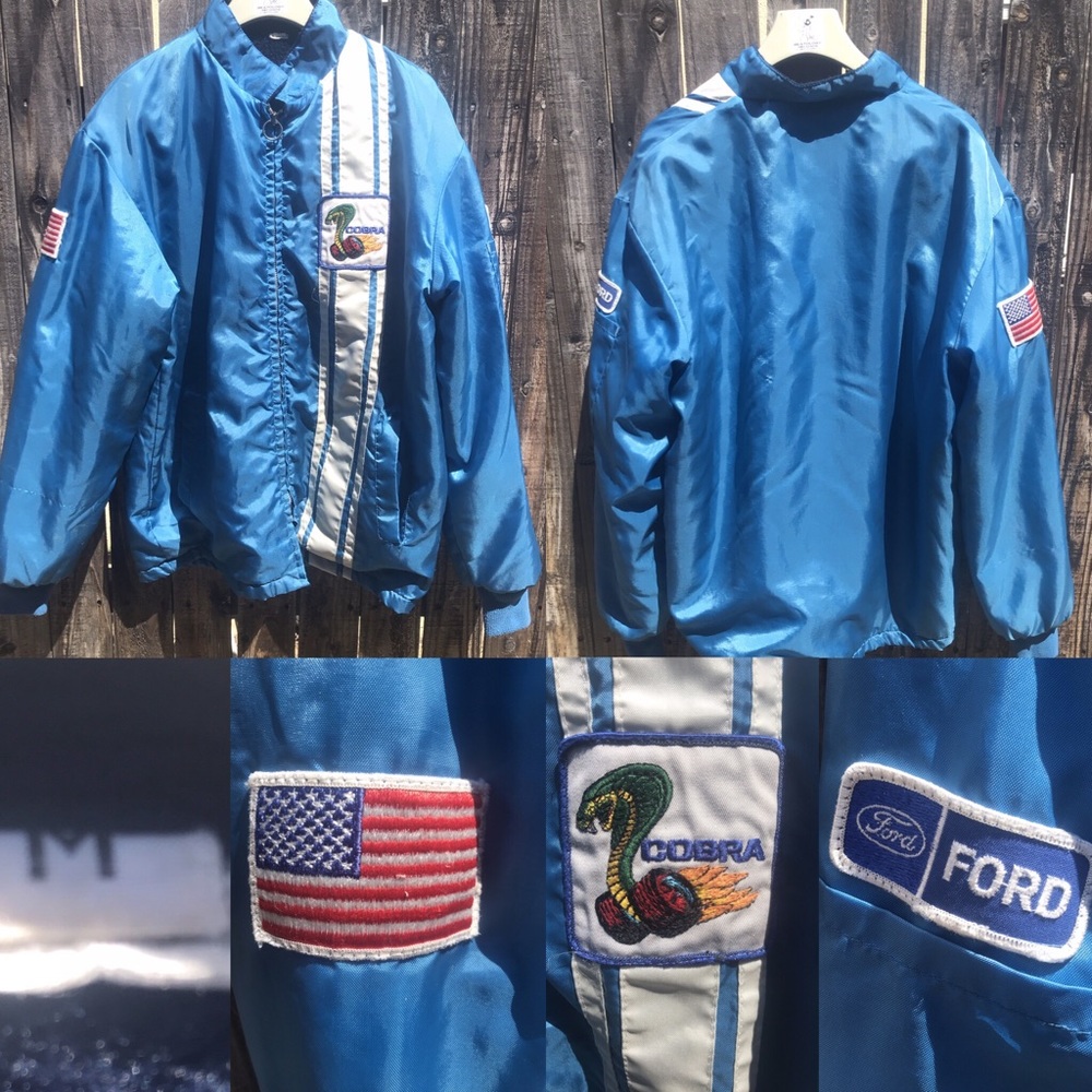 rare vintage ford cobra racing jacket